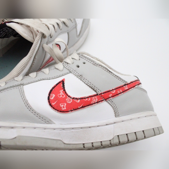 Nike Dunk Low Retro SE Lottery Grey Fog/Blk-Wht, Size 7 (Pre-owned) - Picture 6 of 13